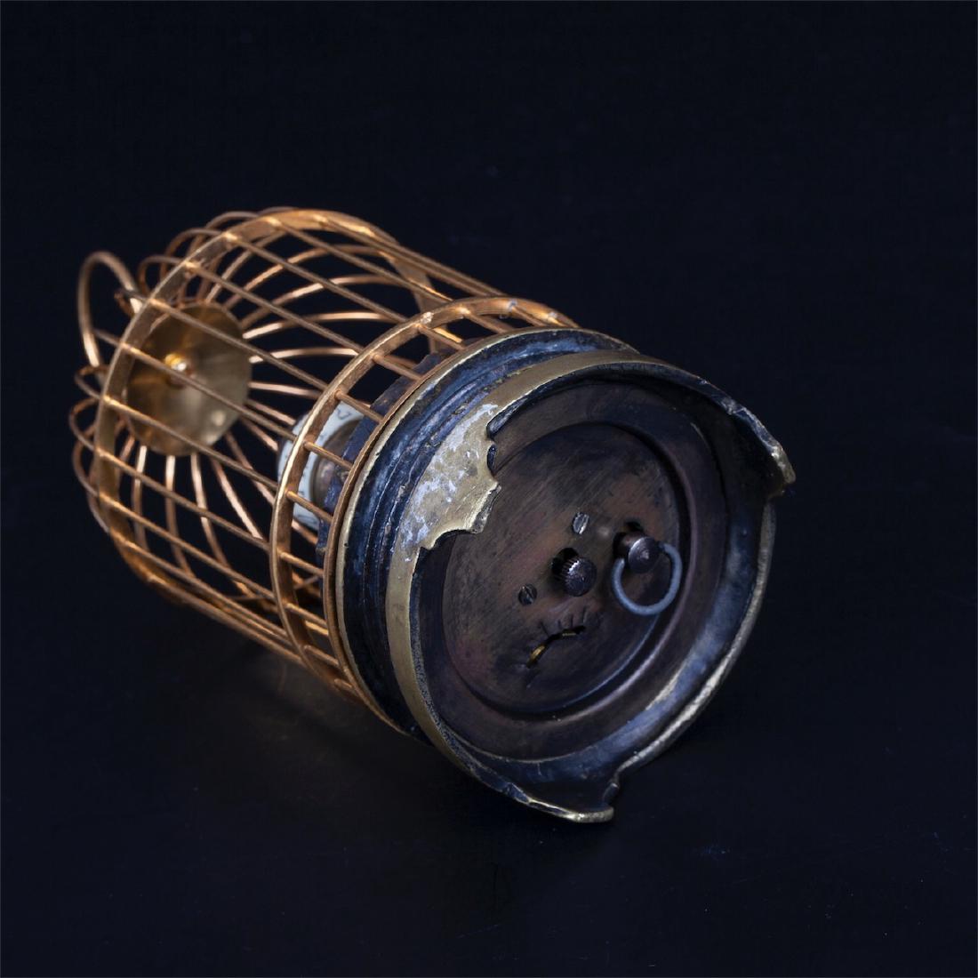 Interesting desk clock in the shape of a bird-cage — image 4