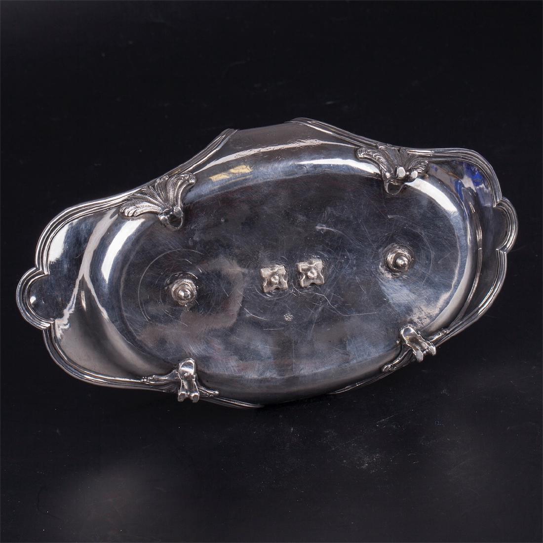 Antique French silver cruet stand, Pierre Guery — image 4