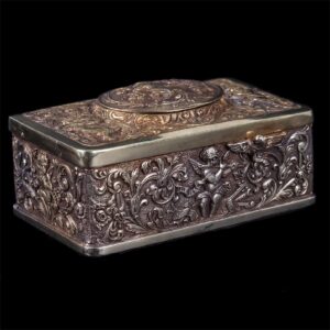 Antique music box with singing bird — image 4