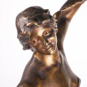 Huge antique bronze figure of woman — image 5