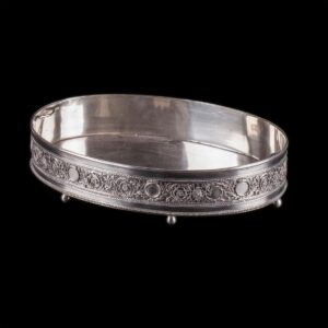 Antique French silver bowl for fruits/jardinier. — image 1