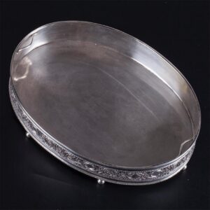 Antique French silver bowl for fruits/jardinier. — image 2