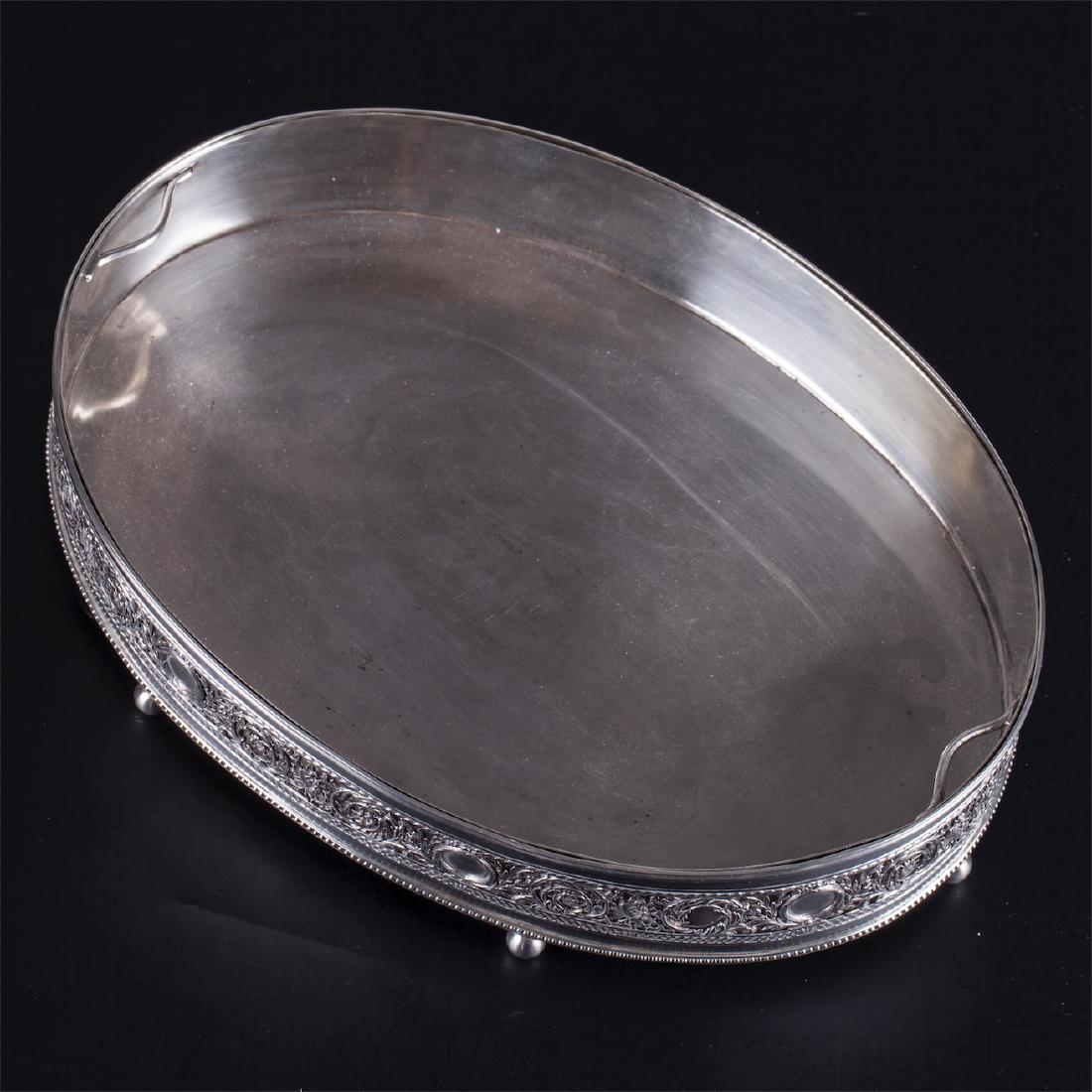 Antique French silver bowl for fruits/jardinier. — image 2