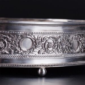 Antique French silver bowl for fruits/jardinier. — image 3