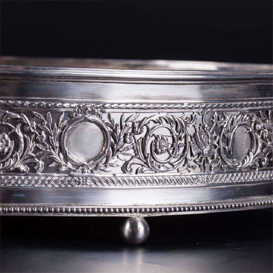 Antique French silver bowl for fruits/jardinier. — image 3