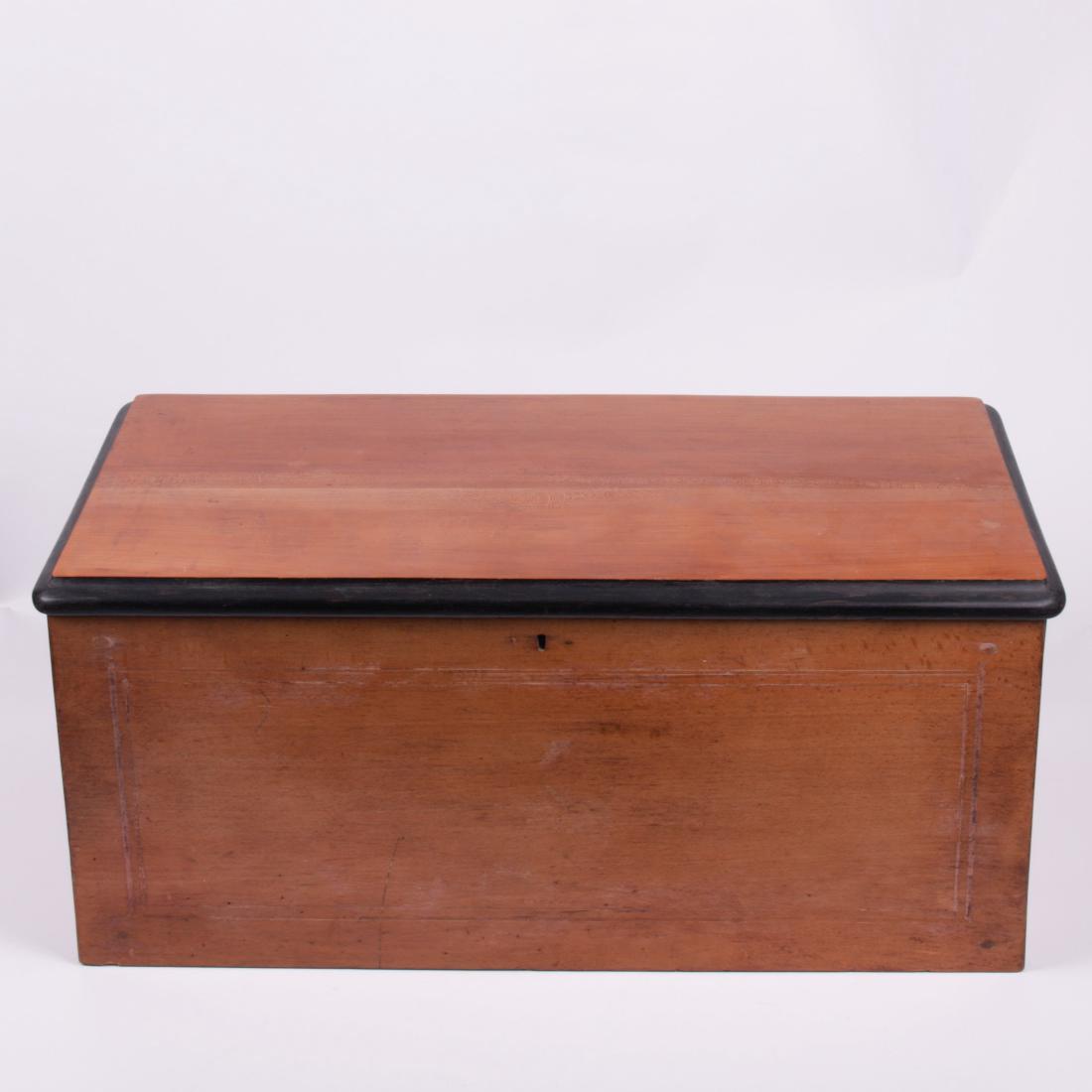 Antique Swiss music box with drum and 5 bells — image 8