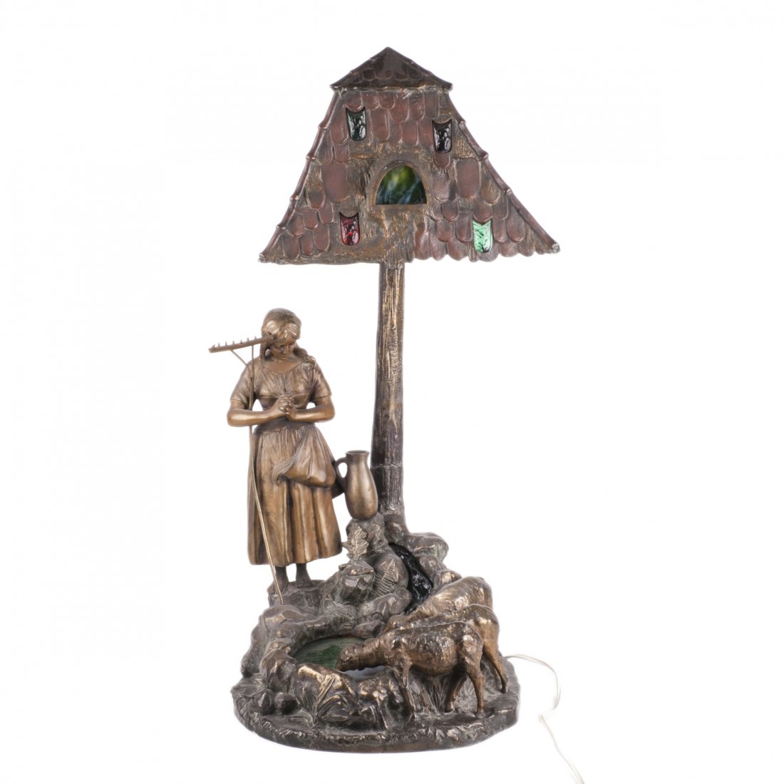 Art nouveau desk lamp — image 1
