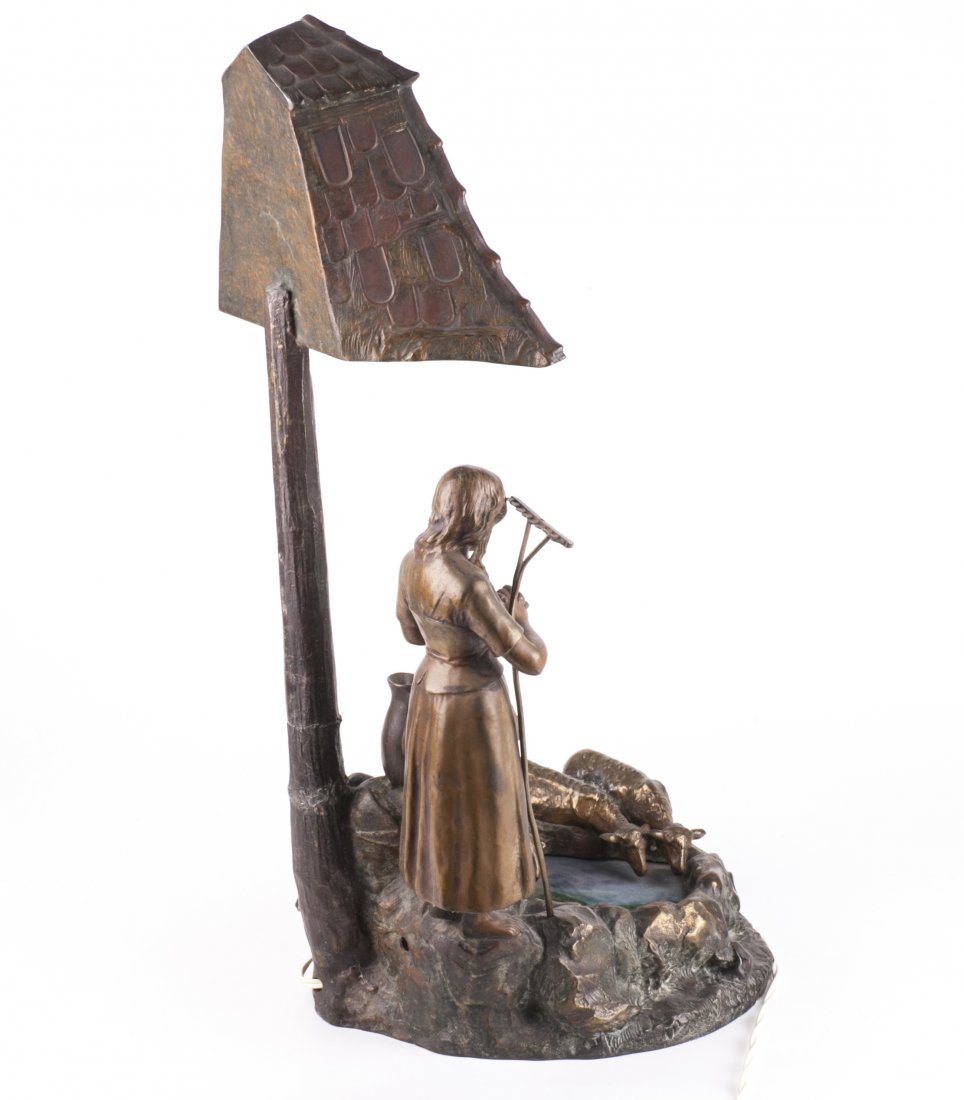 Art nouveau desk lamp — image 6