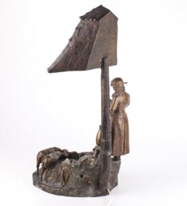 Art nouveau desk lamp — image 7