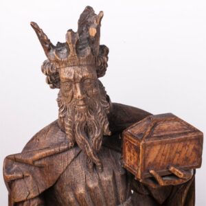 Antique German master oak wood carvings — image 2