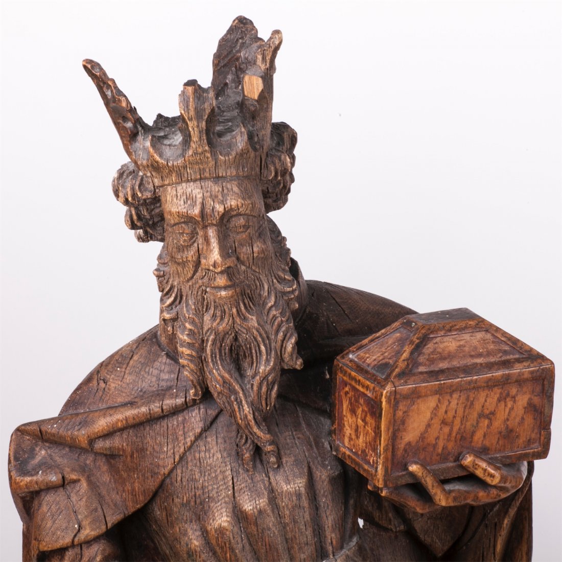 Antique German master oak wood carvings — image 2