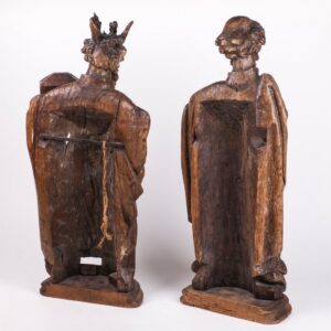 Antique German master oak wood carvings — image 5