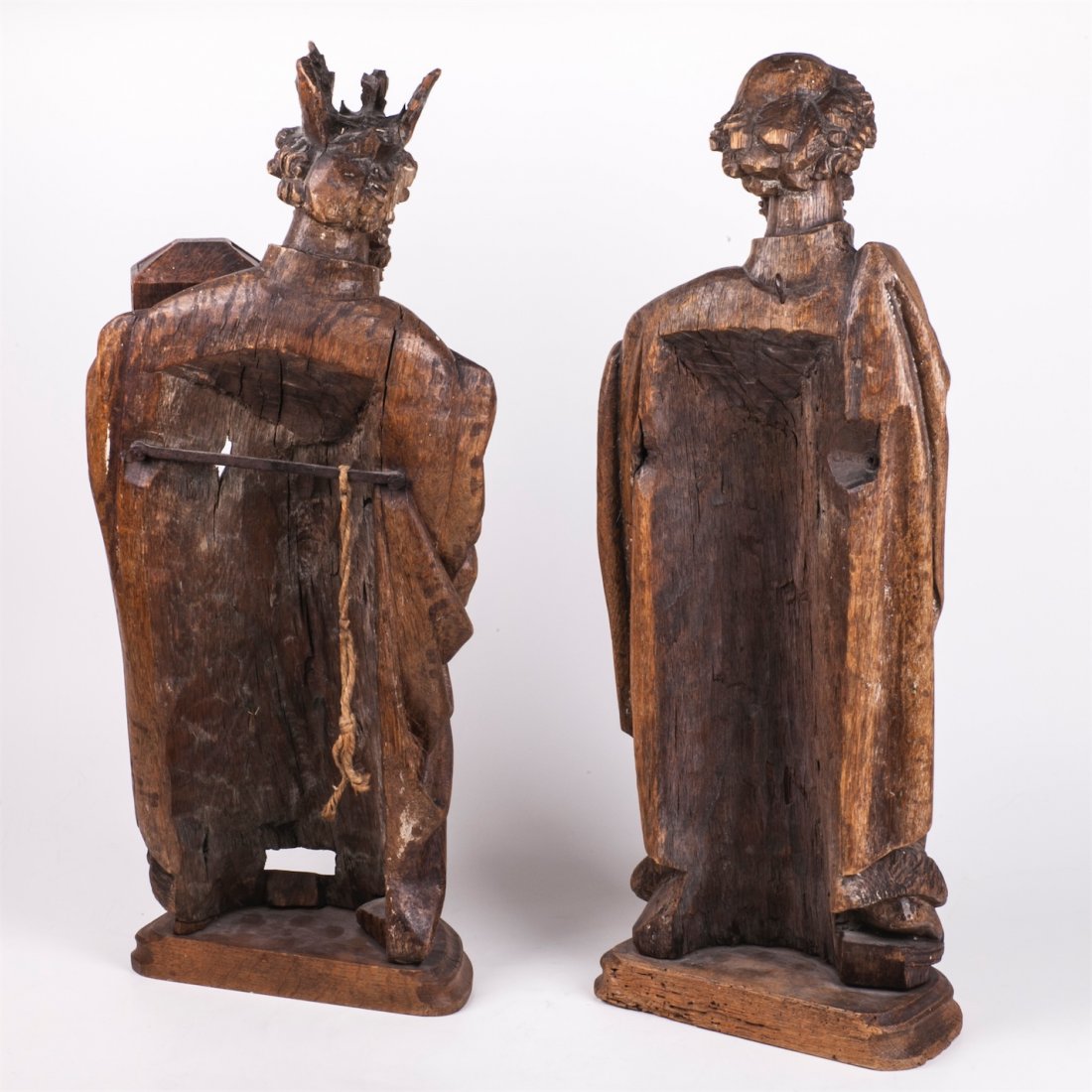 Antique German master oak wood carvings — image 5