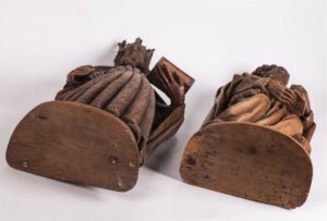 Antique German master oak wood carvings — image 7