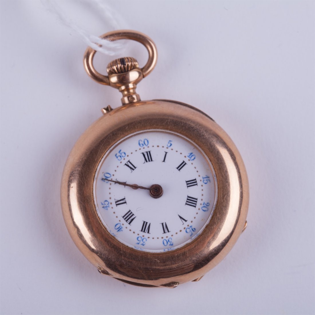 Open face gold pocket watch. — image 1