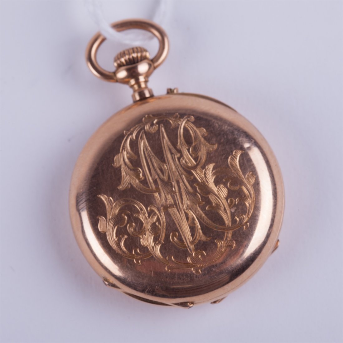 Open face gold pocket watch. — image 2