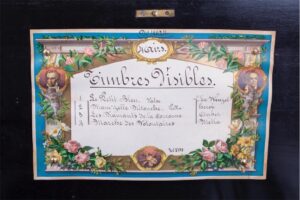 Antique music box with the bells — image 2