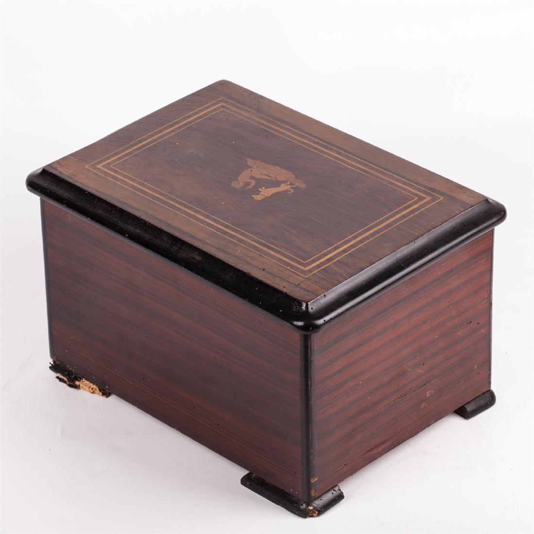 Antique music box with the bells — image 4