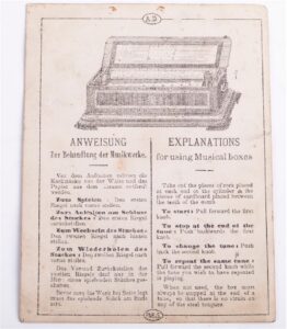 Antique music box with the bells — image 7