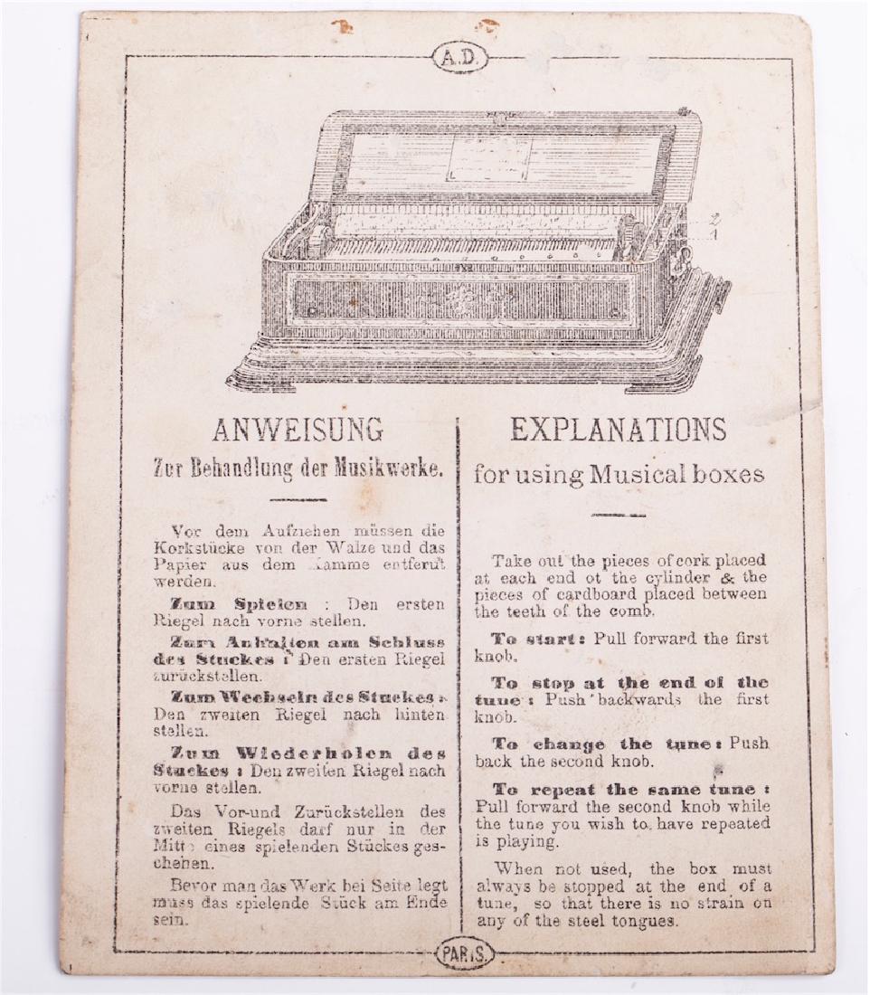 Antique music box with the bells — image 7