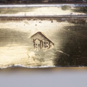 Antique silver and blue porcelain sugar powder — image 6