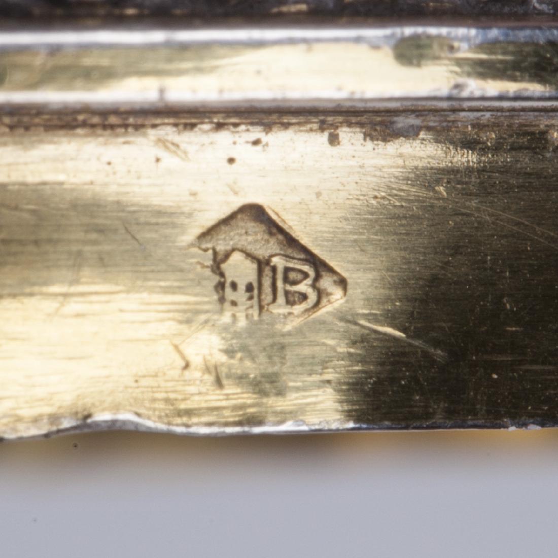 Antique silver and blue porcelain sugar powder — image 6