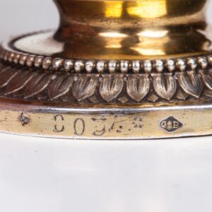 Antique silver and blue porcelain sugar powder — image 7