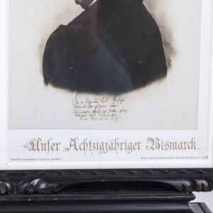 Frame with autograph letter of Bismarck and his — image 3