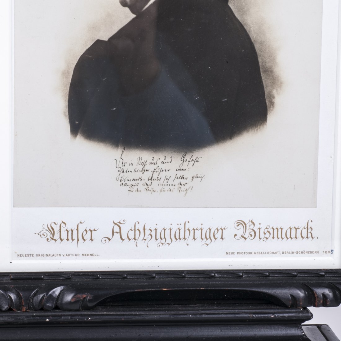 Frame with autograph letter of Bismarck and his — image 3