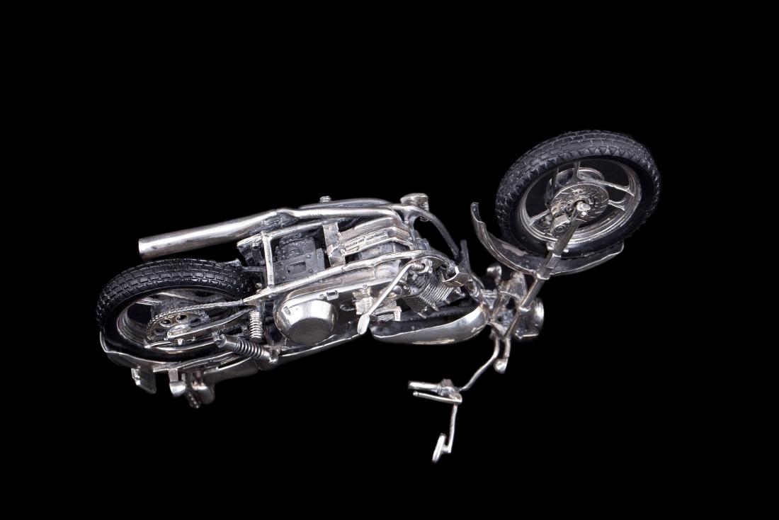 Model of silver bike by Medusa Ora — image 6
