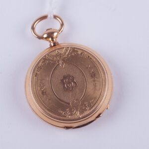 Open face gold pocket watch. — image 2