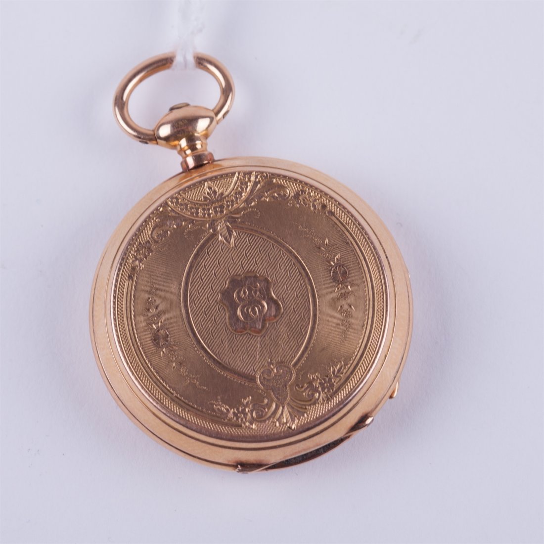 Open face gold pocket watch. — image 2