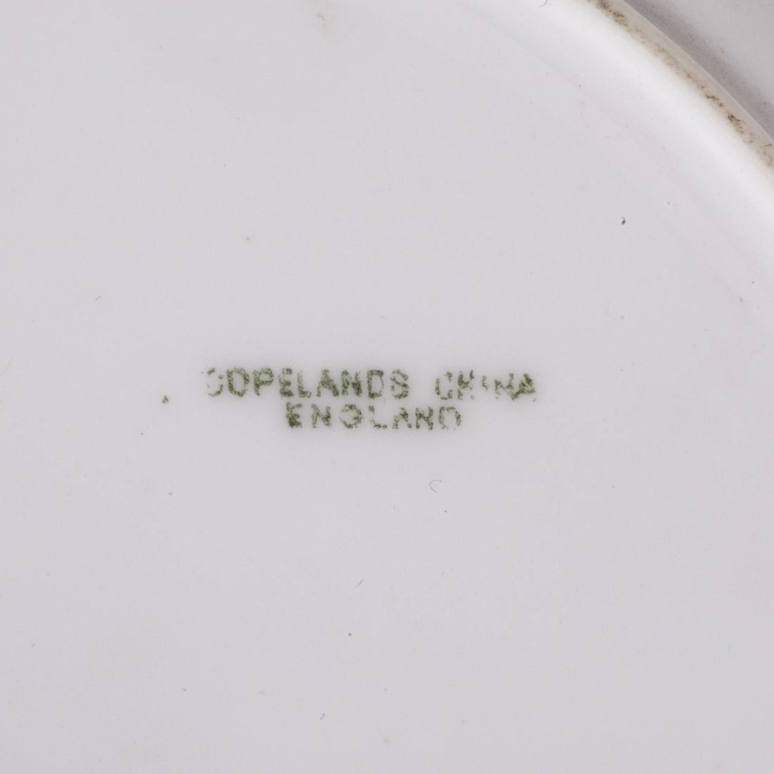 Antique porcelain plate with view of the lake — image 4