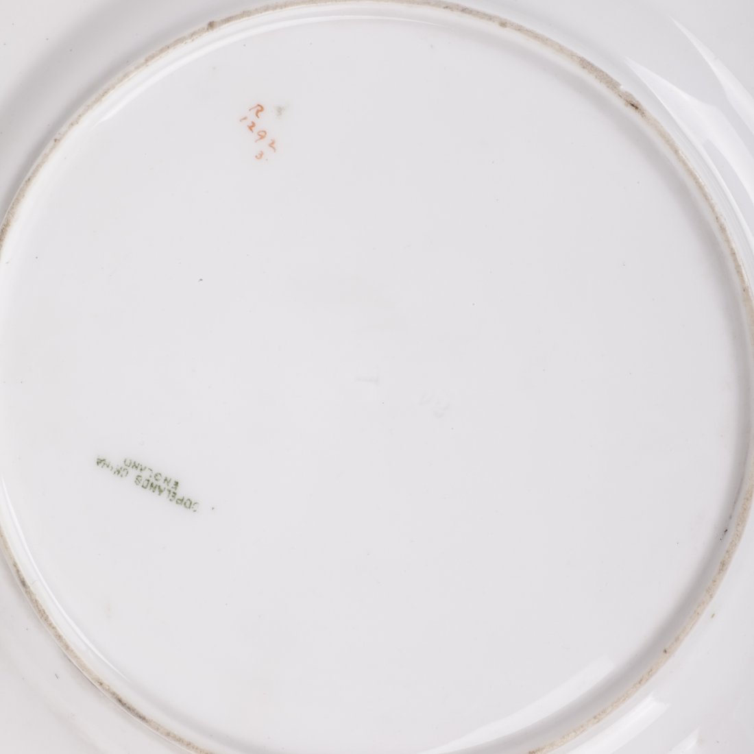Antique porcelain plate with view of the lake — image 6