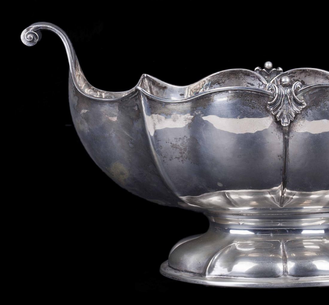 Huge antique silver fruit bowl — image 6
