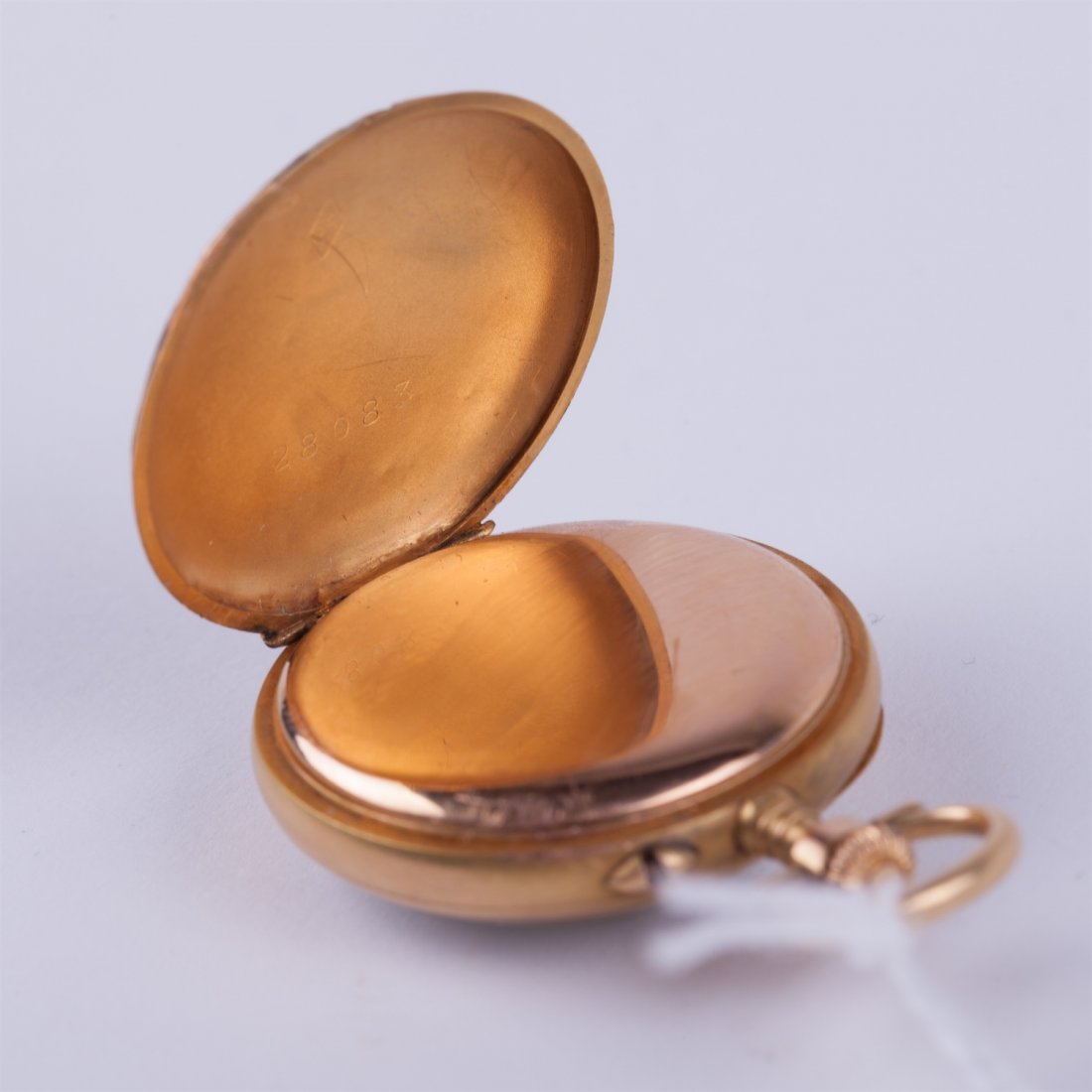 Open face gold pocket watch. — image 3