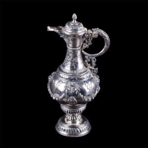 Antique German silver water/milk jar — image 1