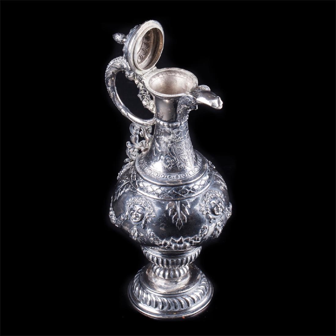 Antique German silver water/milk jar — image 2