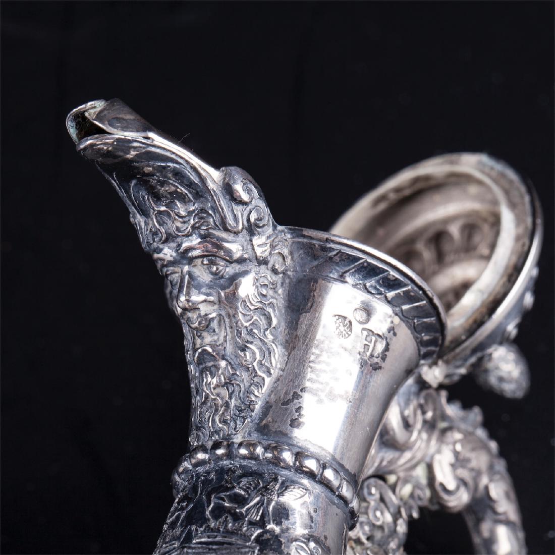 Antique German silver water/milk jar — image 4