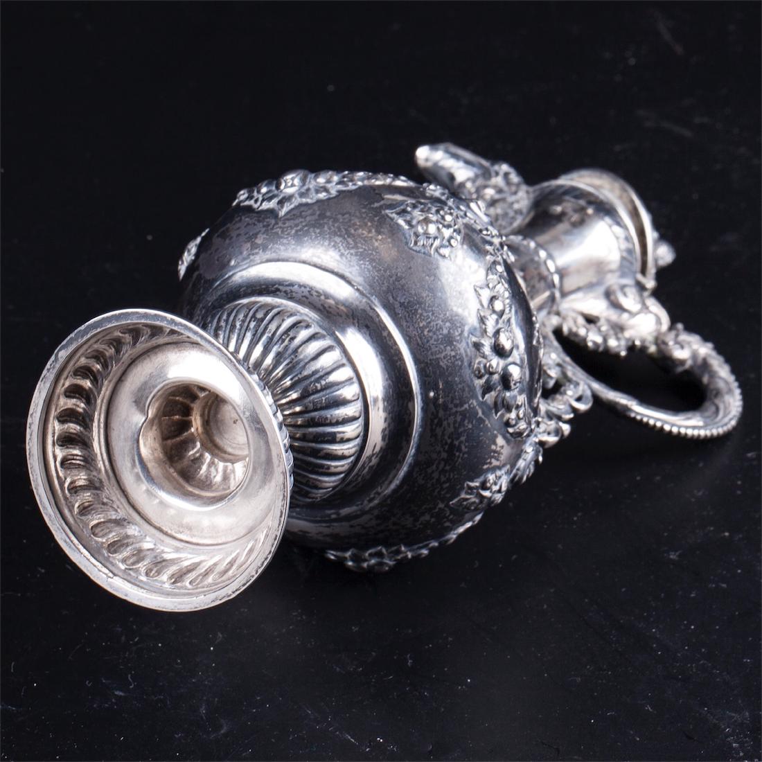 Antique German silver water/milk jar — image 5