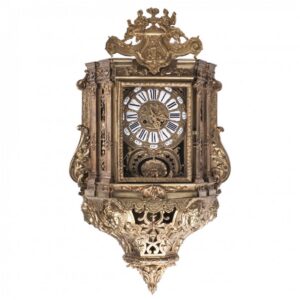 Antique huge beautiful bronze wall clock — image 1
