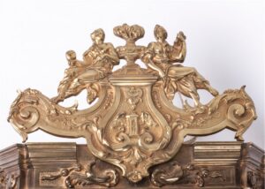 Antique huge beautiful bronze wall clock — image 6