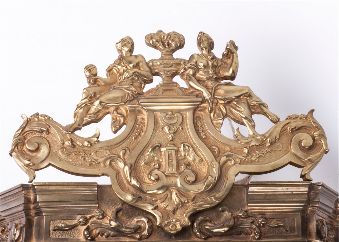 Antique huge beautiful bronze wall clock — image 6