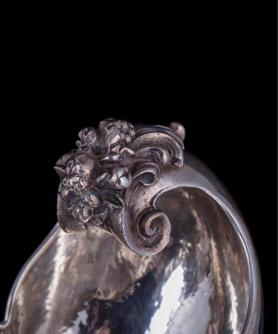 Massive Italian silver centerpiece on putti legs — image 5
