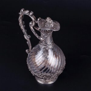 Antique French silver water jug — image 2