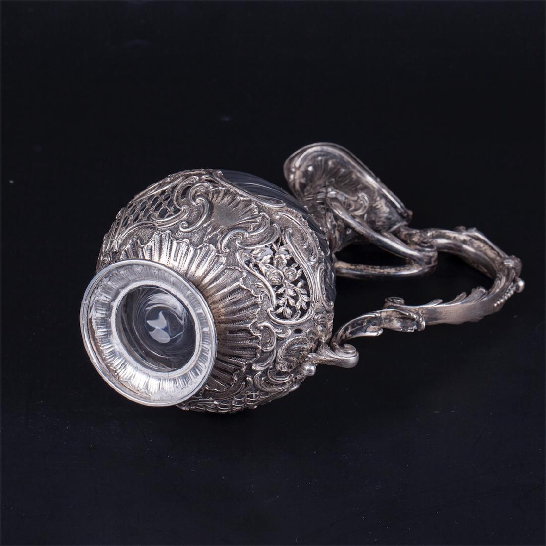 Antique French silver water jug — image 6