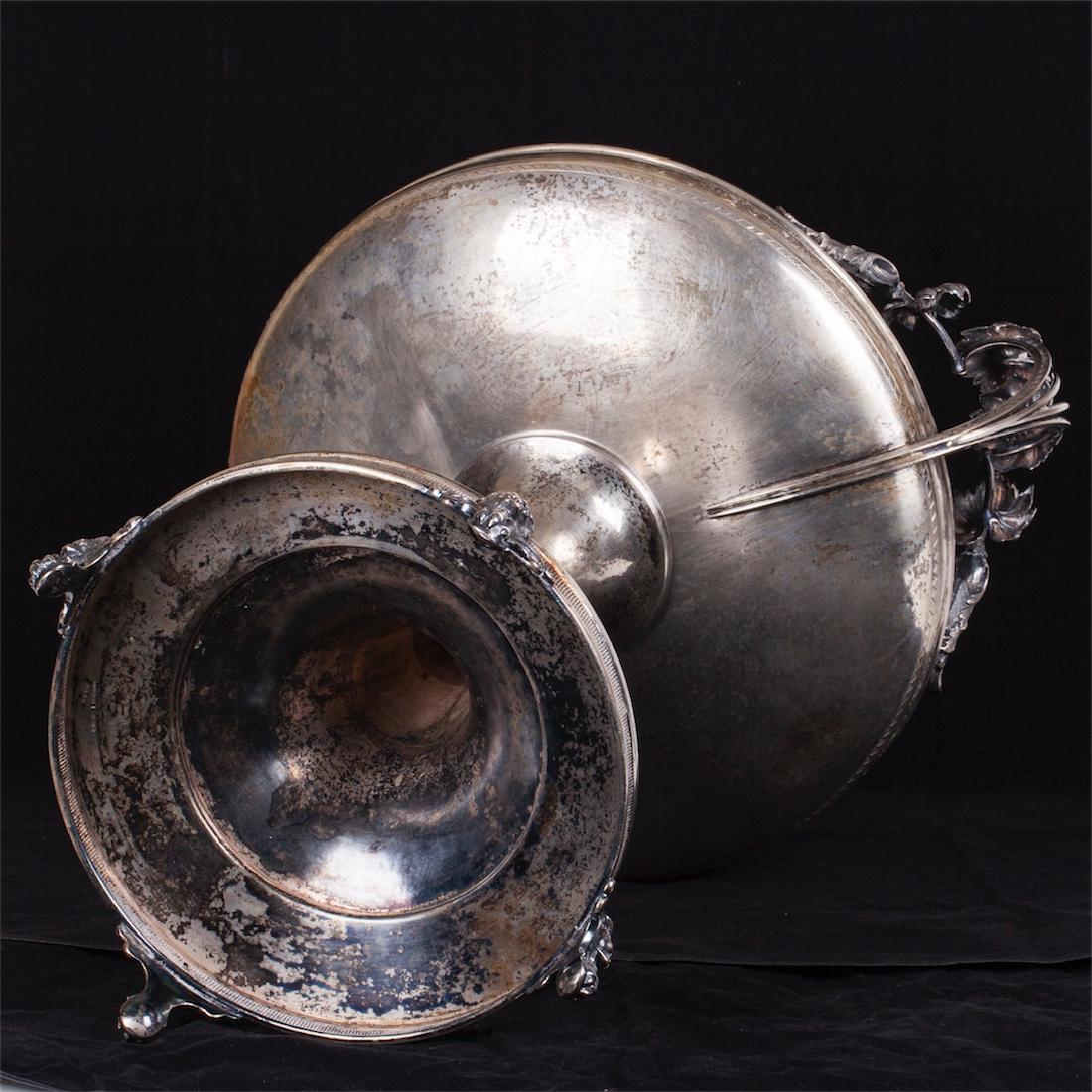 Massive silver figural centerpiece. L.Larson&Co — image 7