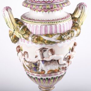 Huge antique porcelain vase with painting — image 2