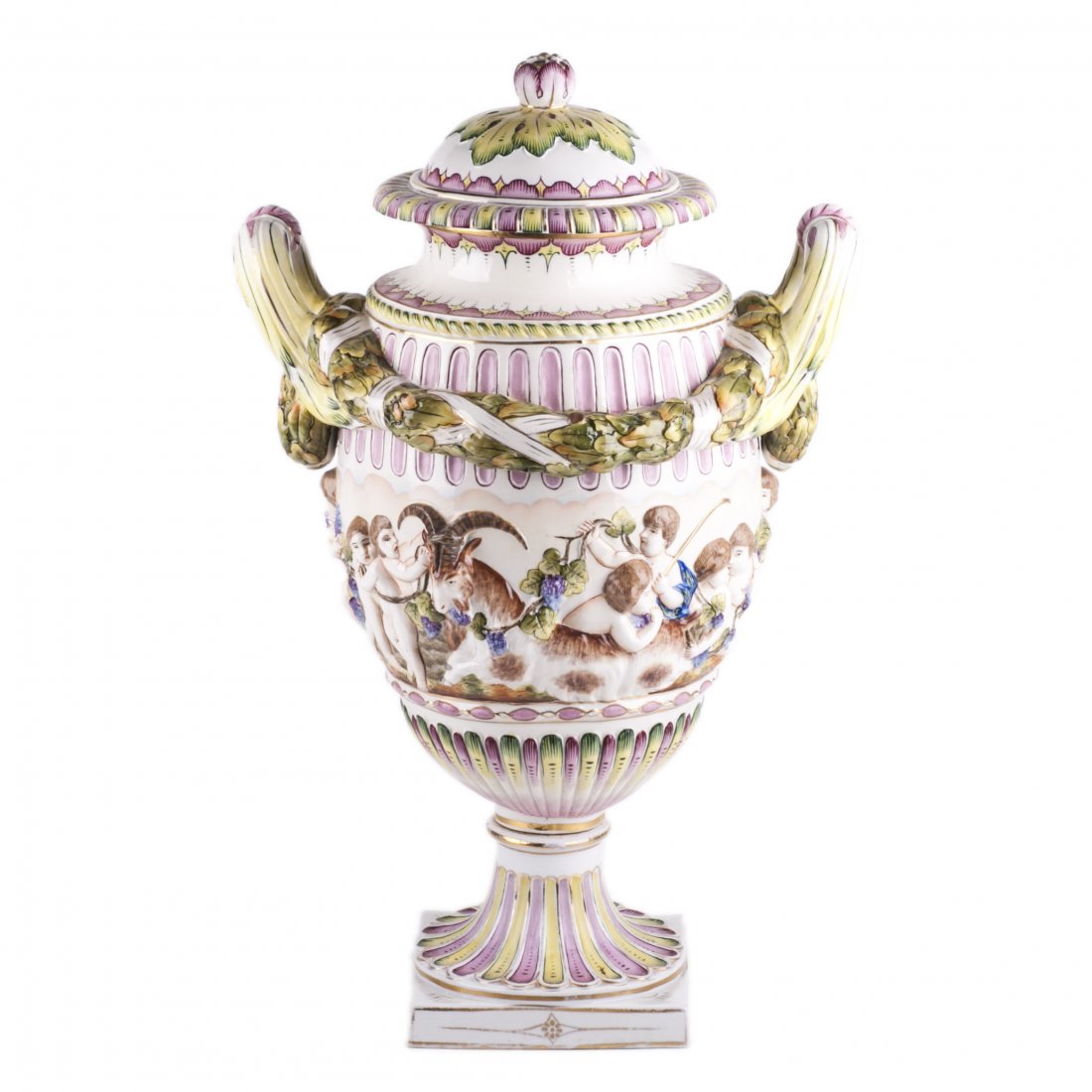 Huge antique porcelain vase with painting — image 4