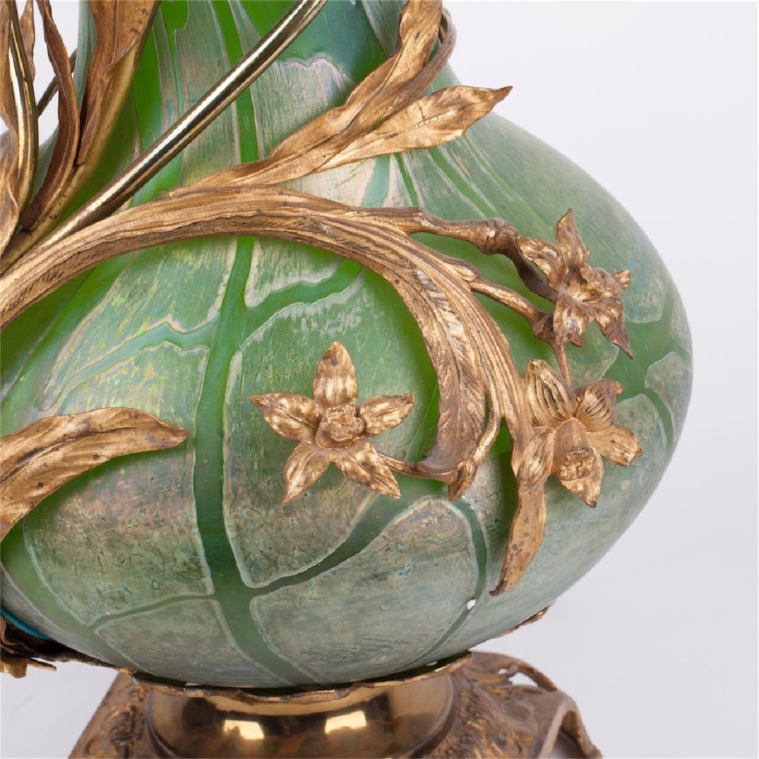 Huge Art Nouveau Loetz lamp vase — image 2